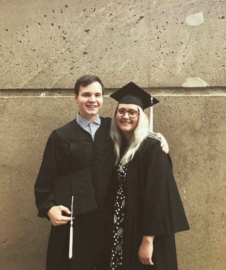 They graduated college together in 2018 and started their careers in Graphic Design. 