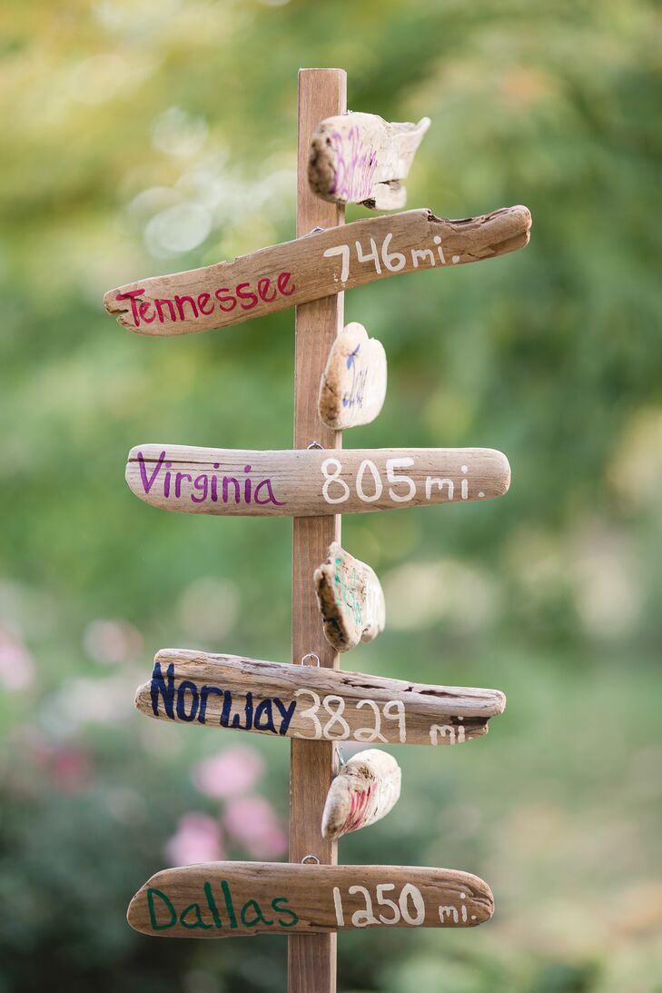 Diy Wooden Wedding Directional Sign