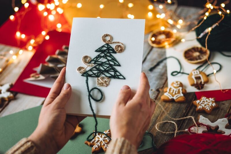 Holiday Party Ideas and Themes - holiday card making