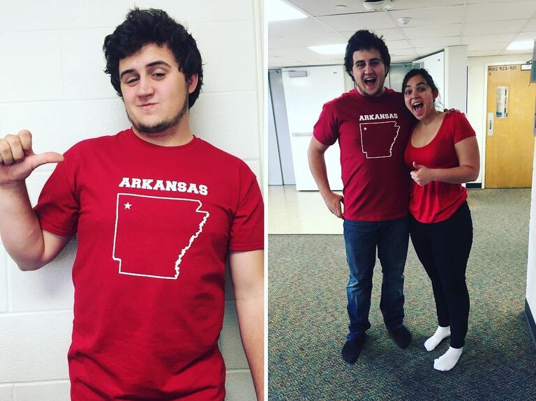 After graduating, Josh was off to Arkansas for his Master's degree