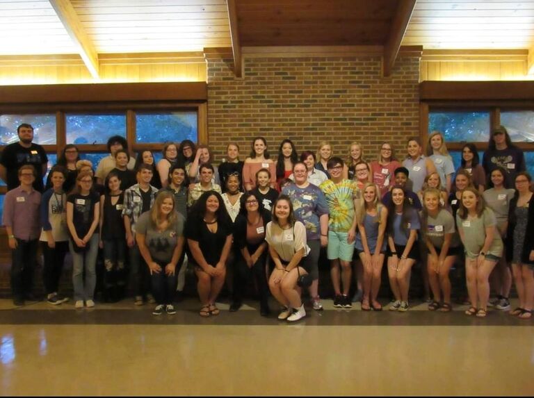 Montevallo Honors Orientation. Our first time being in the same room. We didn't know it at the time, but this was the beginning of forever.