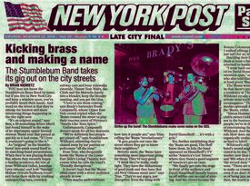 Stumblebums AKA Stumblebum Brass Band - Brass Band - New York City, NY - Hero Gallery 3