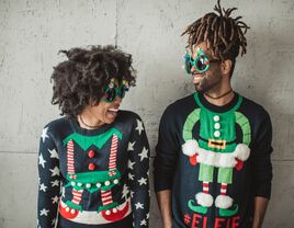 Funny Christmas couple