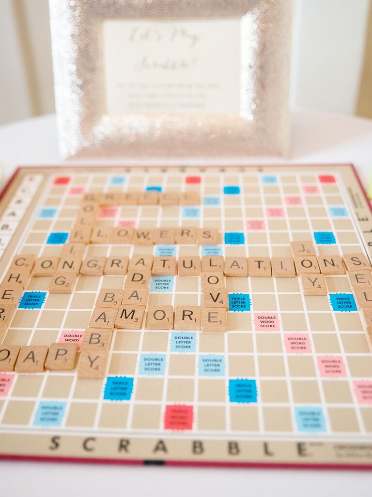 Scrabble wedding game