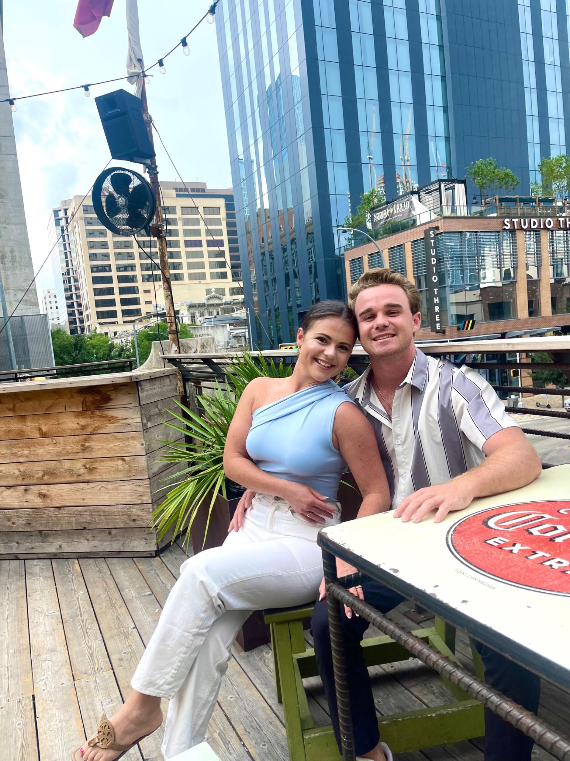 Connor and Olivia took a trip to Austin, Texas to visit their friends Patrick (a groomsman) and Aliza. They explored the city, attended a rodeo, ate a lot of BBQ, and cooled off with a swim at Zilker Park.