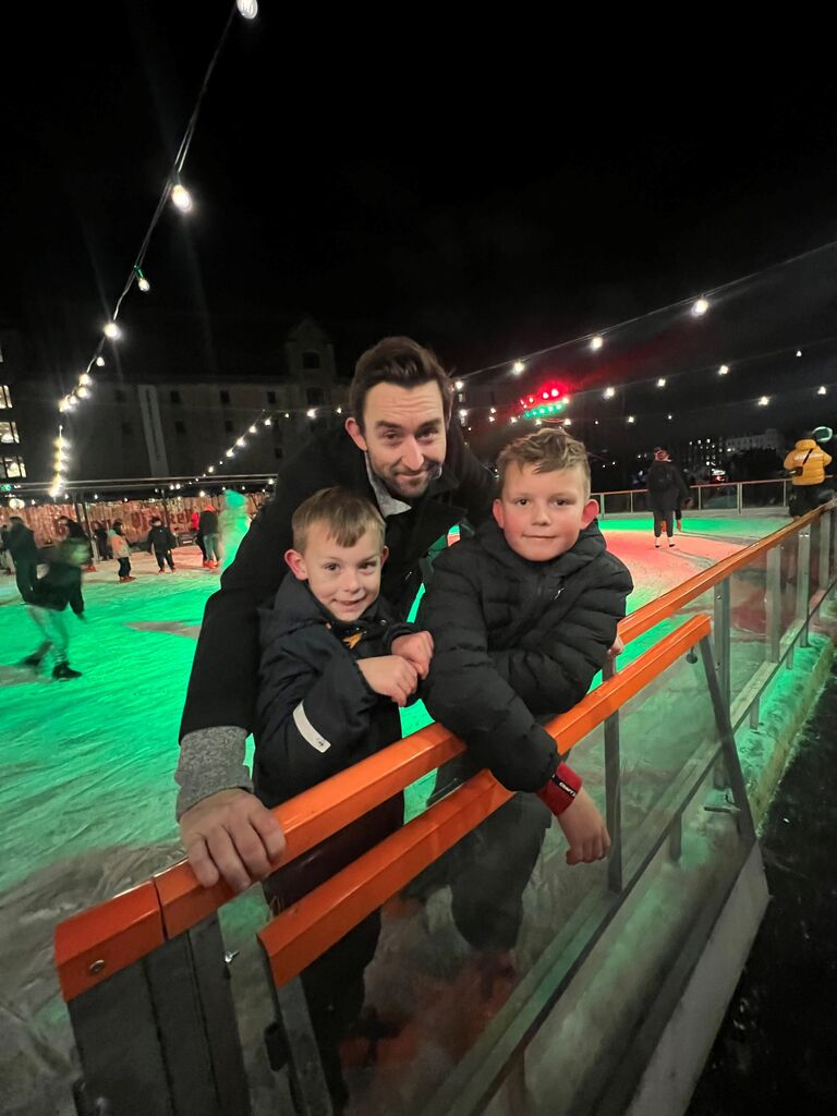 Anne's first big outing with the kids - we initially wanted to visit Tivoli, but it was still closed for Christmas decorating. Oskar thought skating would be 'pretty romantic' - Anne was already head over heels for all of them!