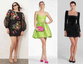 Three short dresses for wedding guests