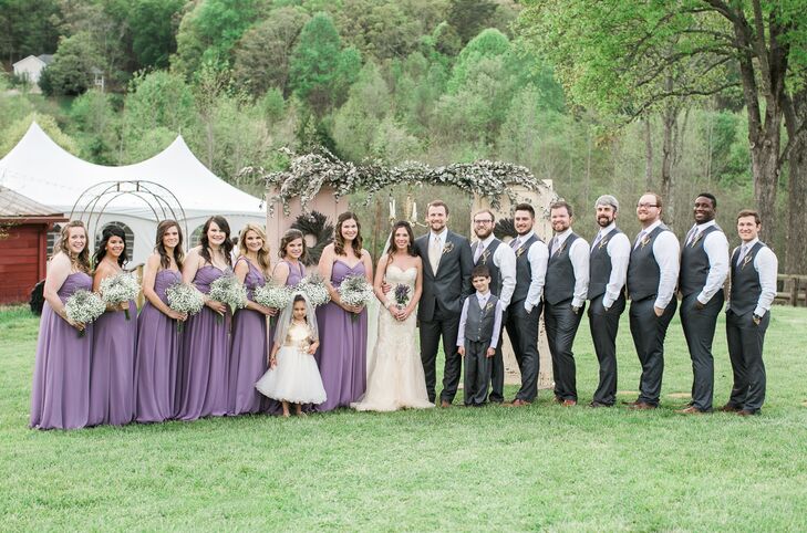 victorian lilac bridesmaid dresses