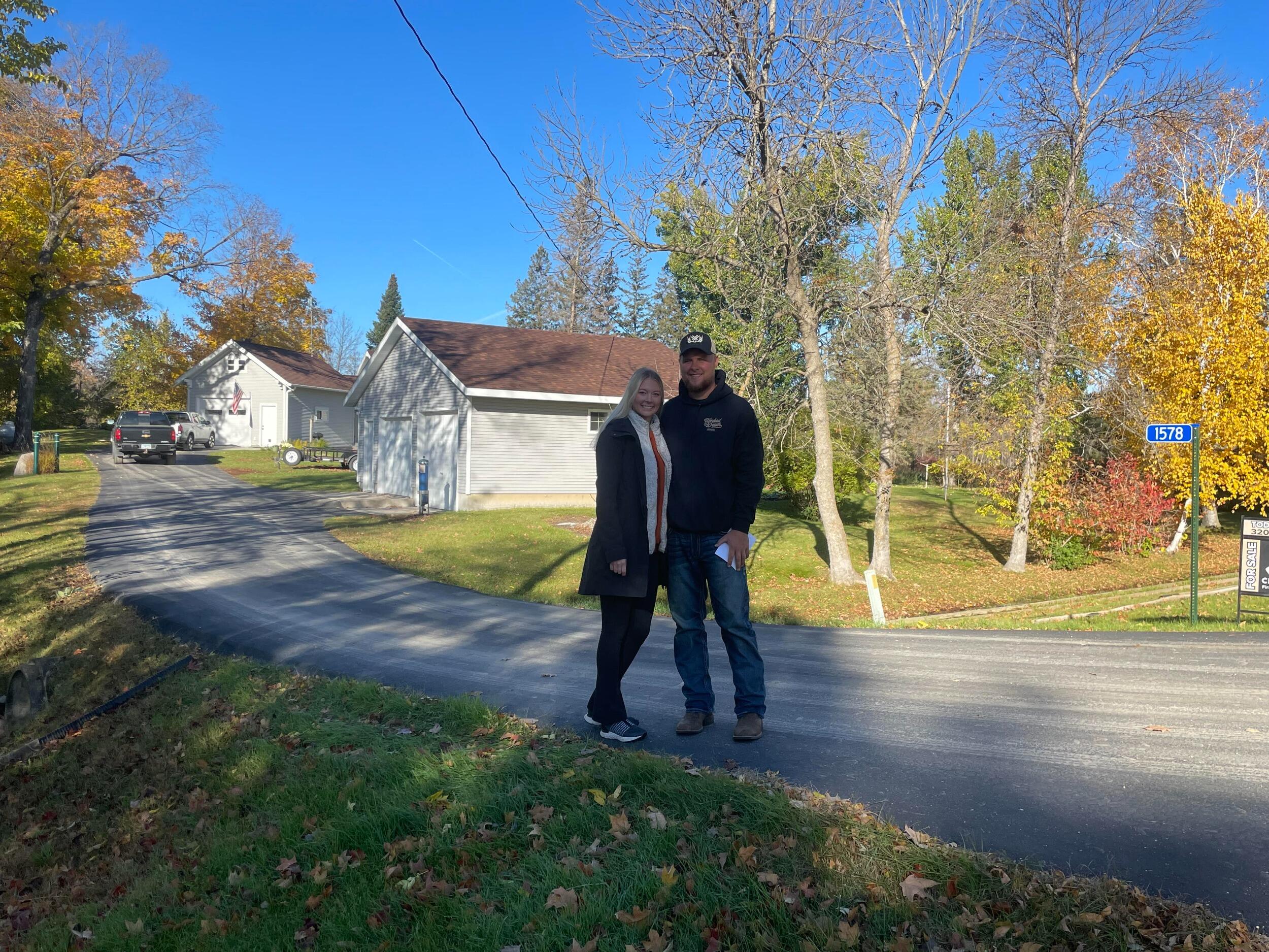 The day we became homeowners! 