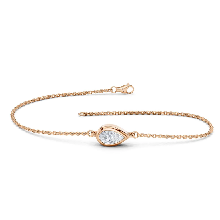 Verlas bracelet with dewdrop pendant