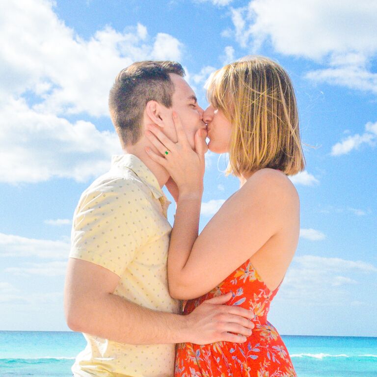 He pops the question and she says yes!