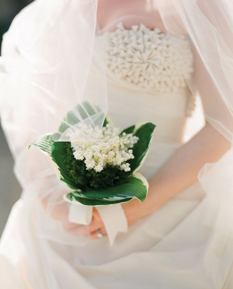 White lily of the valley bouquet 