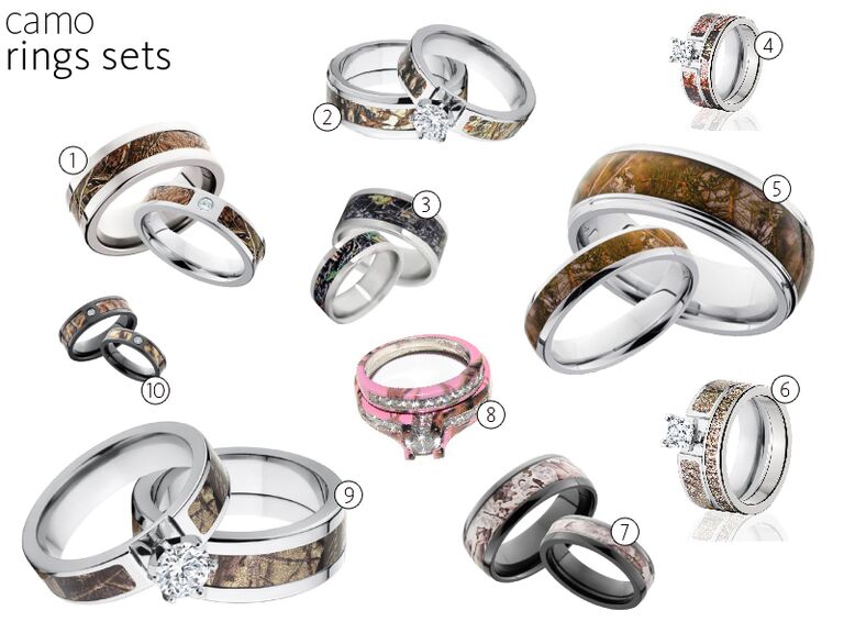 Camo Wedding Rings Camo Engagement Rings