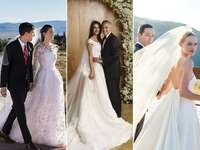 Allison Williams wedding dress; Amal Clooney wedding dress; Kate Bosworth wedding dress