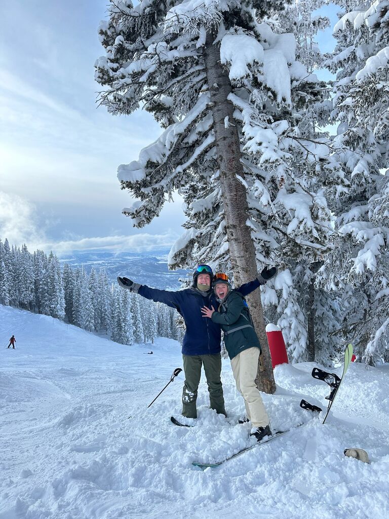 Engagement on the slopes!