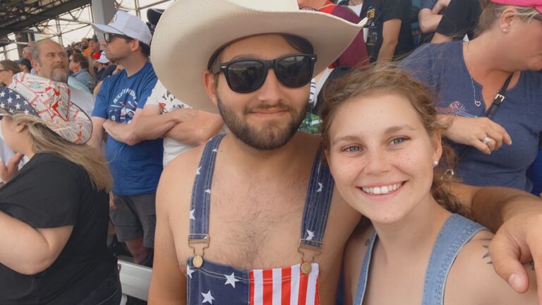 Abe took Stephanie to her first ever Indy 500 race!
