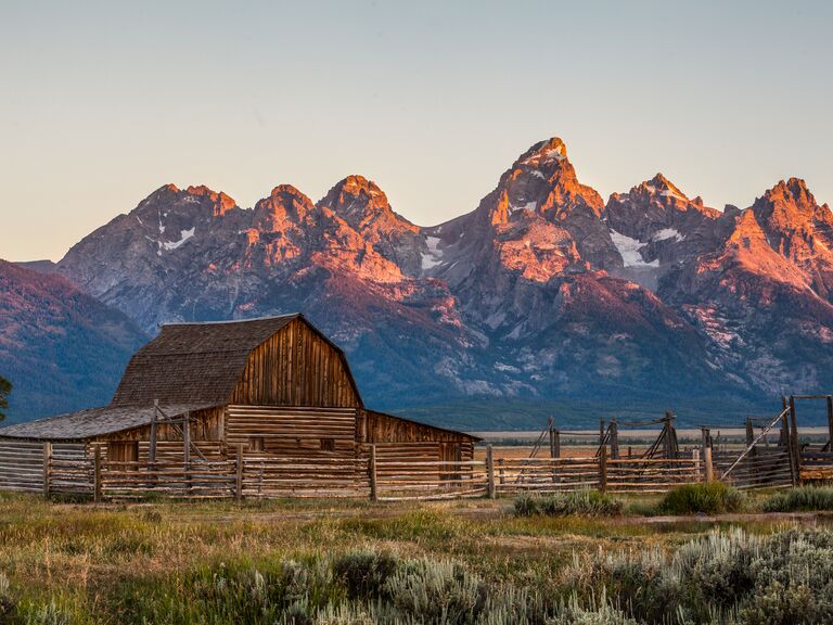 The mountain views of Jackson Hole, Wyoming