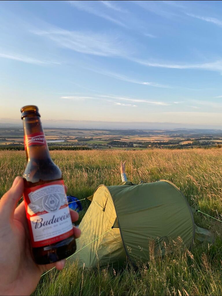 The first time we caught Covid. Our first and only camping trip