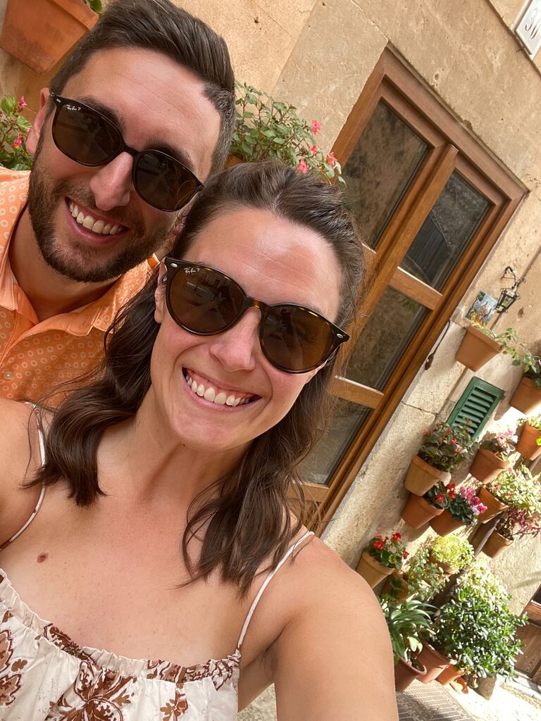 The day we got engaged in the beautiful town of Valldemossa in Mallorca, Spain!