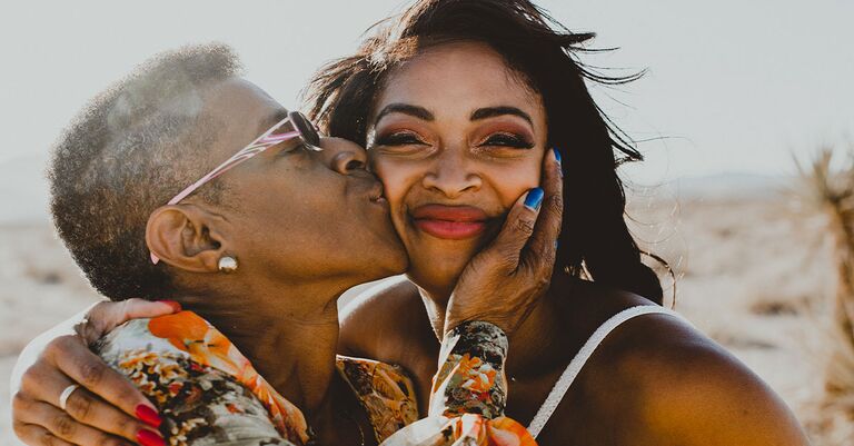 bride with mother during steps to planning a wedding