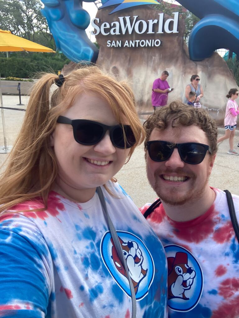 Having blast at SeaWorld San Antonio!