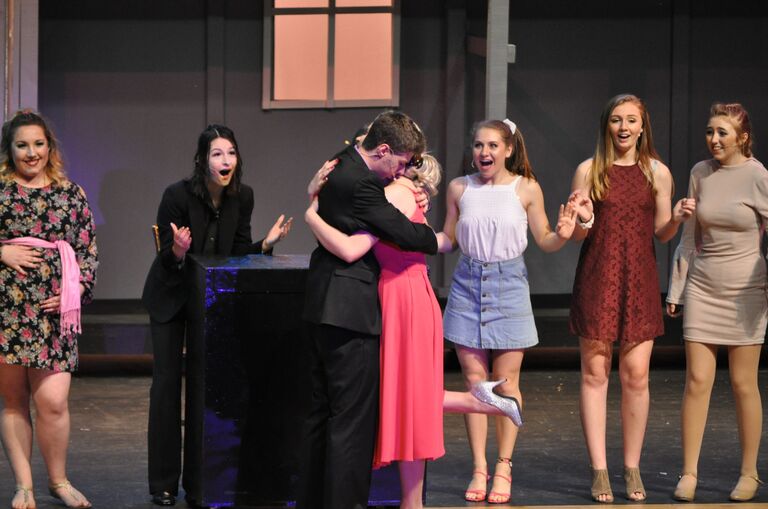 We met (unknowingly) again at auditions for Legally Blonde