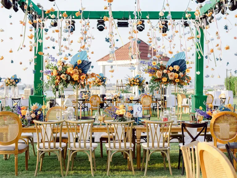 Whimsical dining table, taylor swift themed wedding  