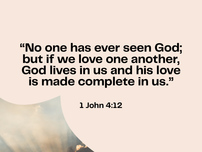 1 John 4:12 Bible verse about commitment