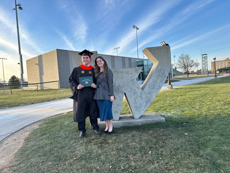 Zachary’s Masters graduation 