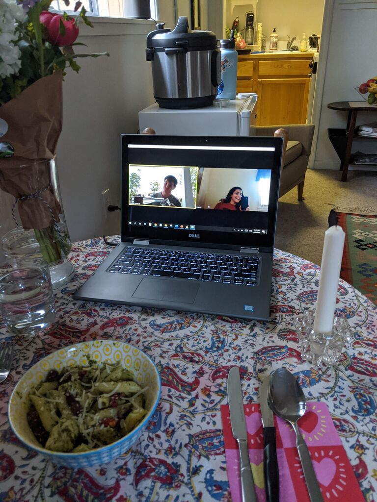 Our second anniversary was during COVID so we had a cutie din date on ft 