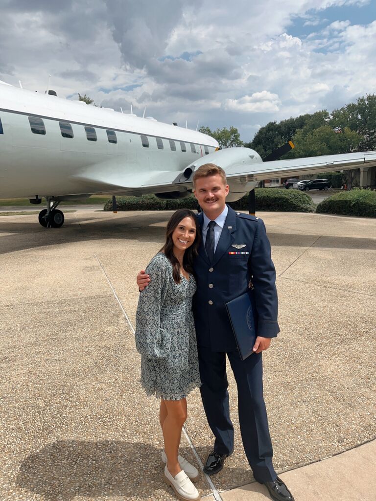 In August of 2022, Dylan completed flight school in San Antonio. Once again, they packed up and moved to Sin City this time, where Dylan is currently stationed. 