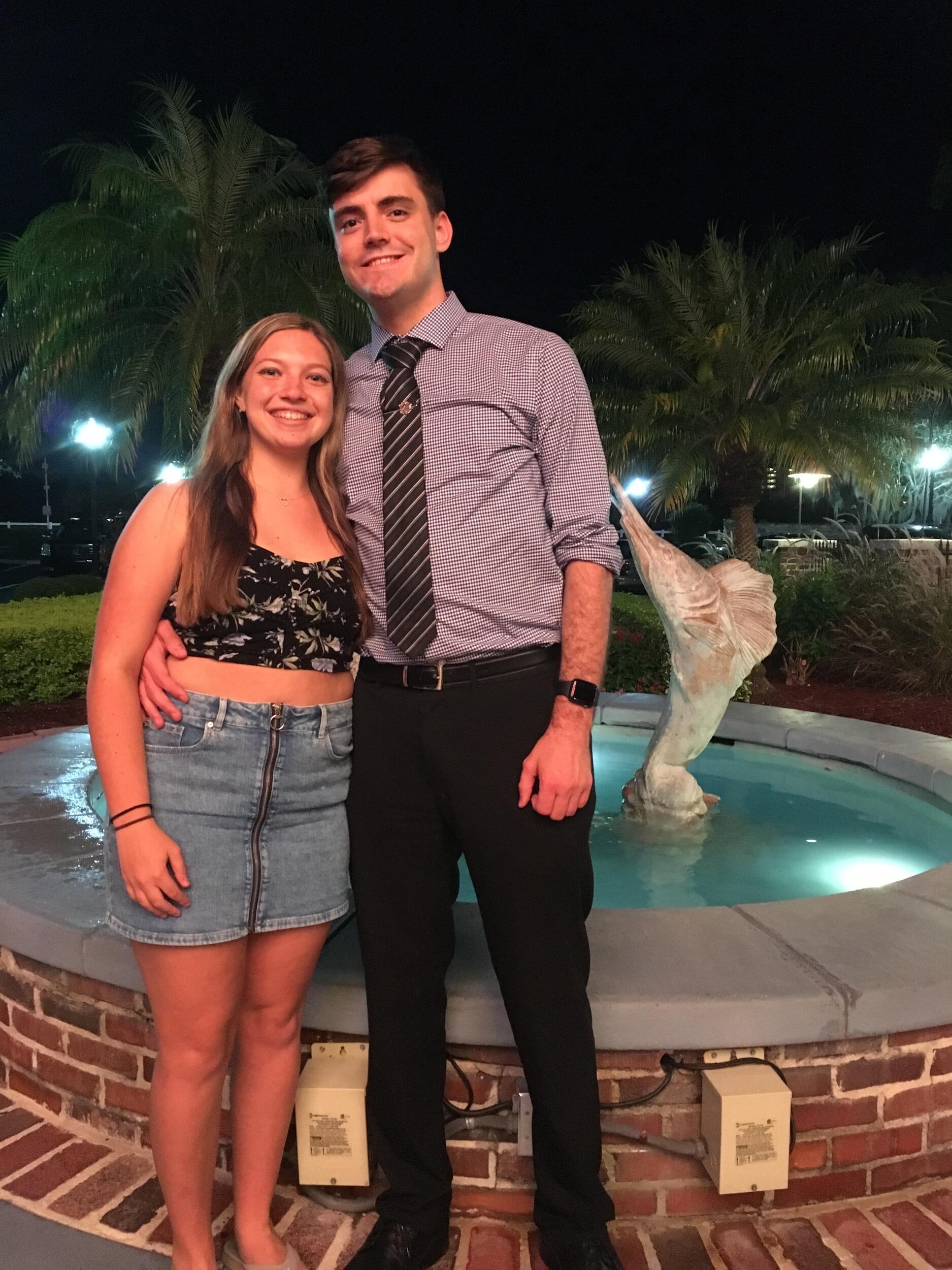 Dinner at Landry's before the semester started!