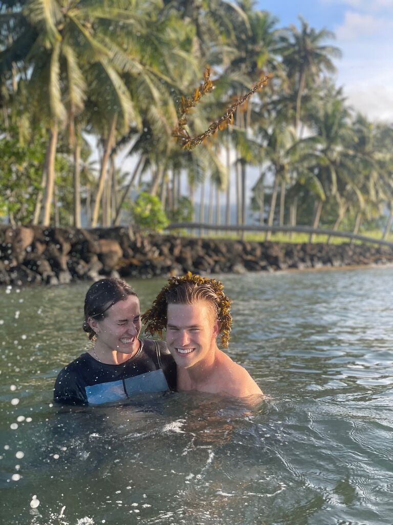 I think we assumed we liked each other at this point while in Samoa