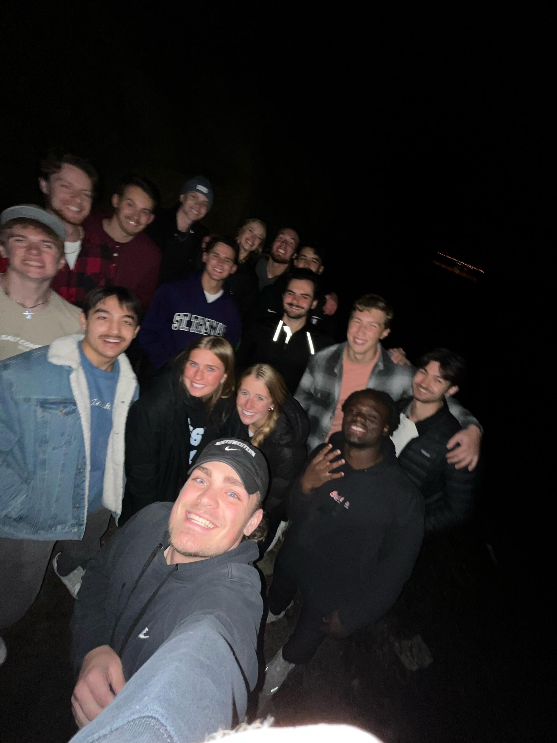 Baptizing one of our friends in the Mississippi River! 