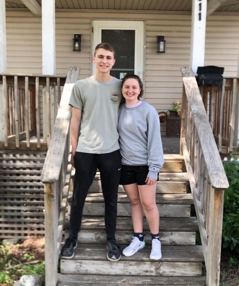 Kyla and Cade signed their first rental  lease in Ottumwa. This is where Kyla attended Indian Hills college for her dental assisting and dental hygiene degree. 