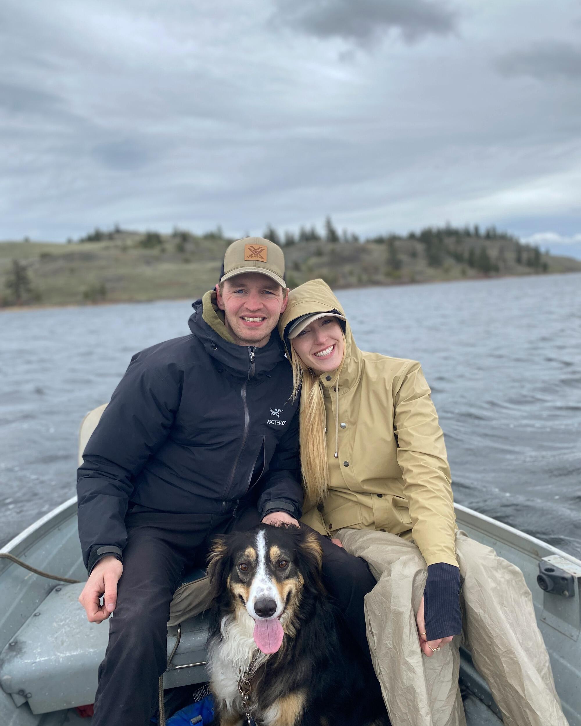 Drew convinced Sarah to go fishing in Kamloops