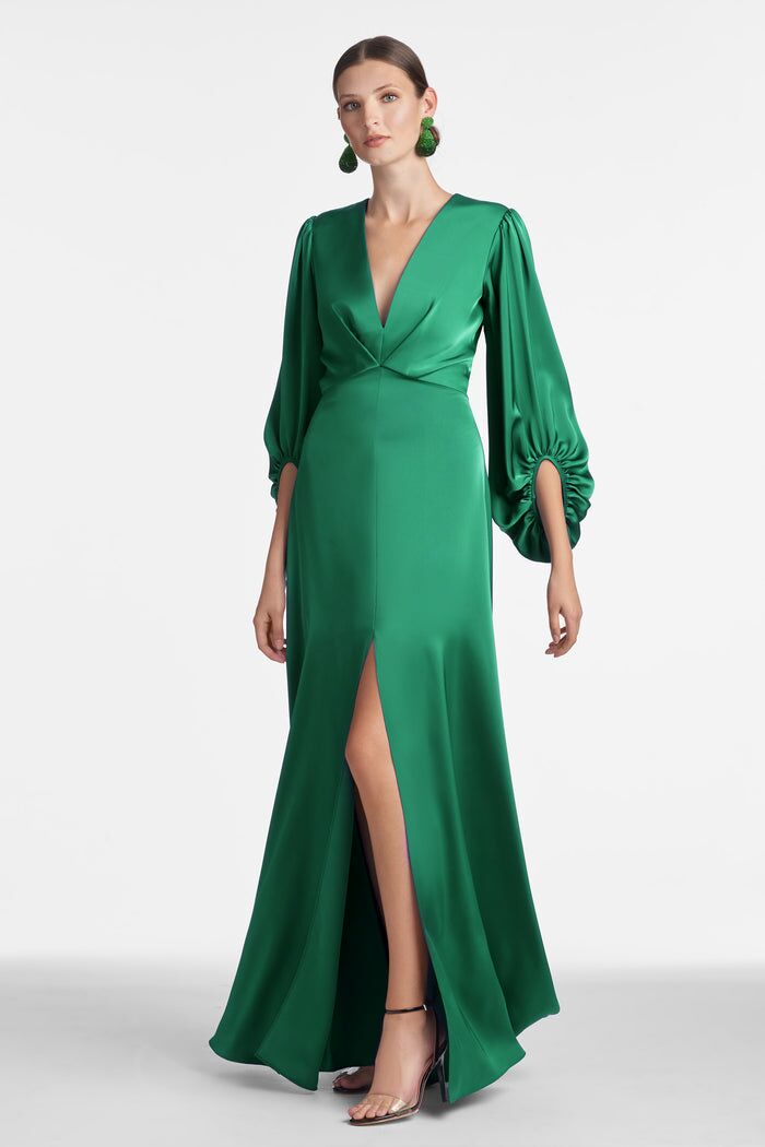 Green Sachin & Babi formal wedding guest dress