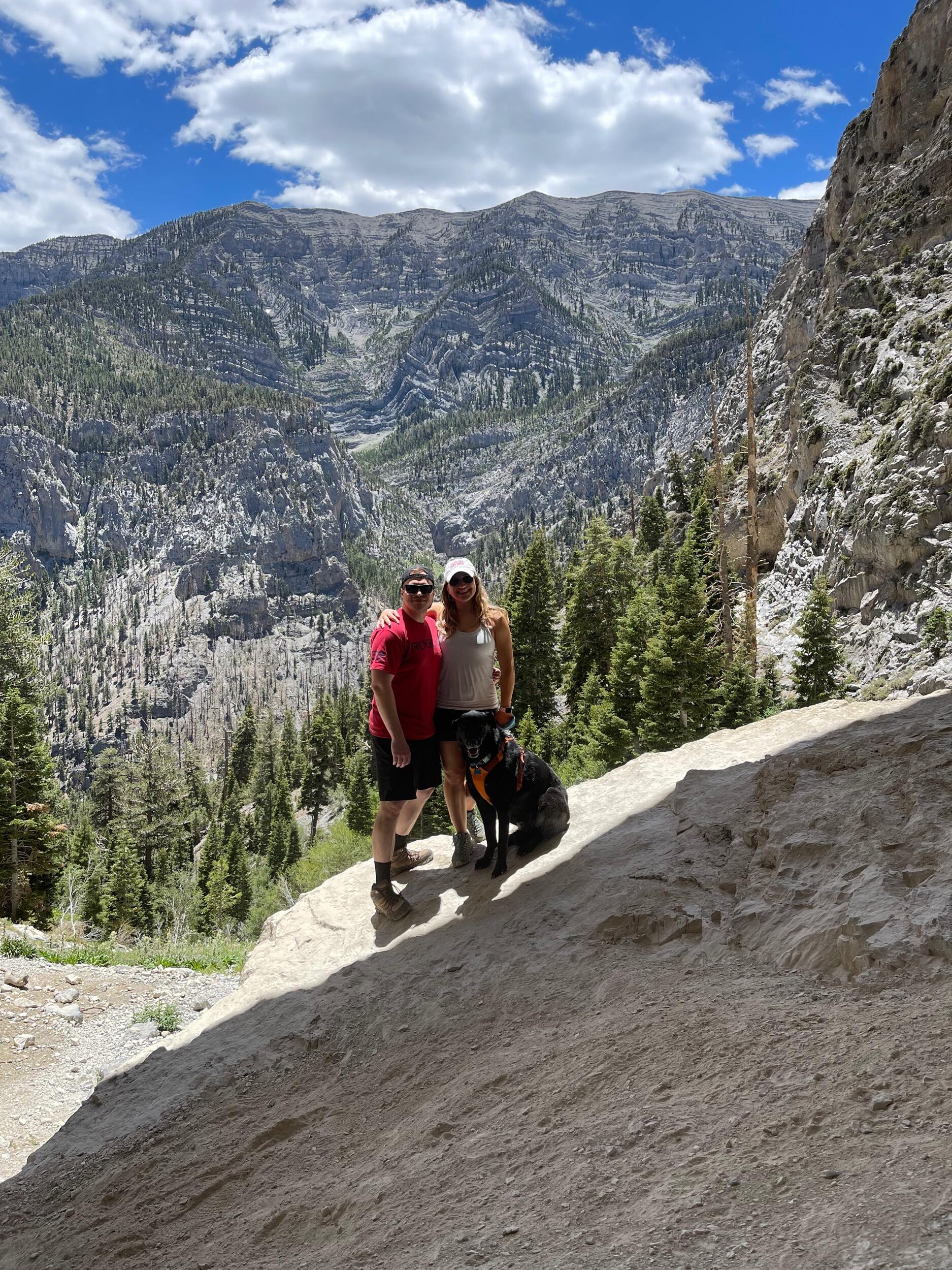 First hike at Mt. Charleston since moving to Vegas, Max included!