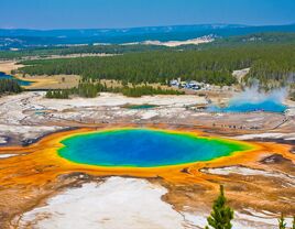 Grand Prismatic Spring in Yellowstone National Park