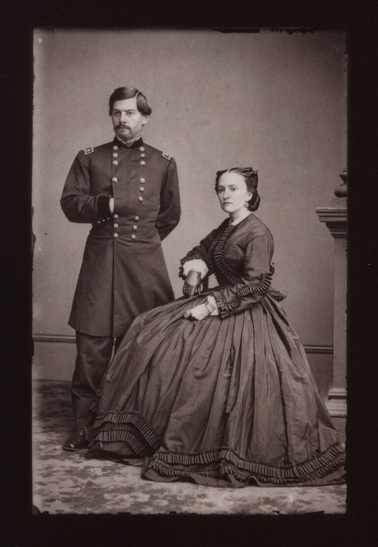 Portrait of Lizz and Michael taken in New York City just after Michael returned from the Civil War, where he left the bodies of his victims in with the war casualties. 