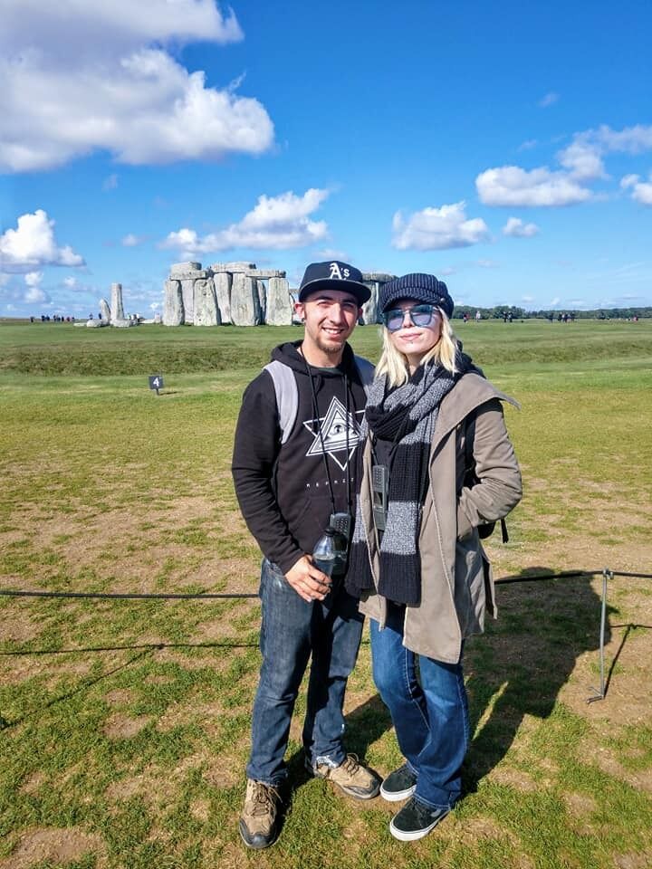 Nikki and Casey's first international trip together. Photo taken at Stonehenge 