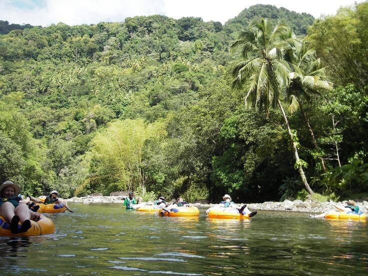 River tubing Dominica