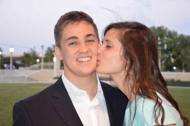 Christopher visits Bernie for the first time for an AXO sorority formal!