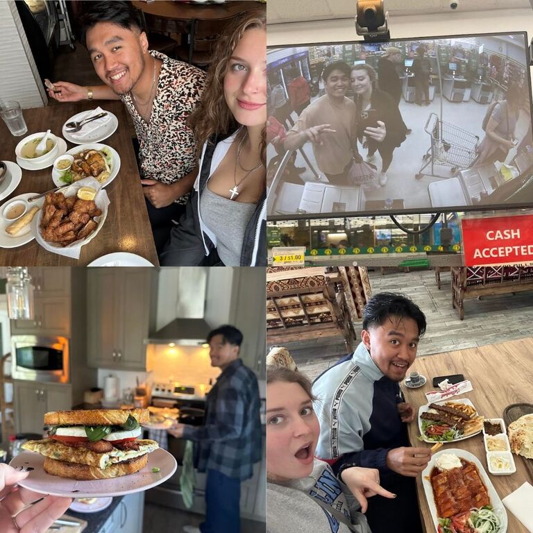 We really enjoy spending time together doing the simplest of things whether it was eating out, eating in, or going to the grocery store.
