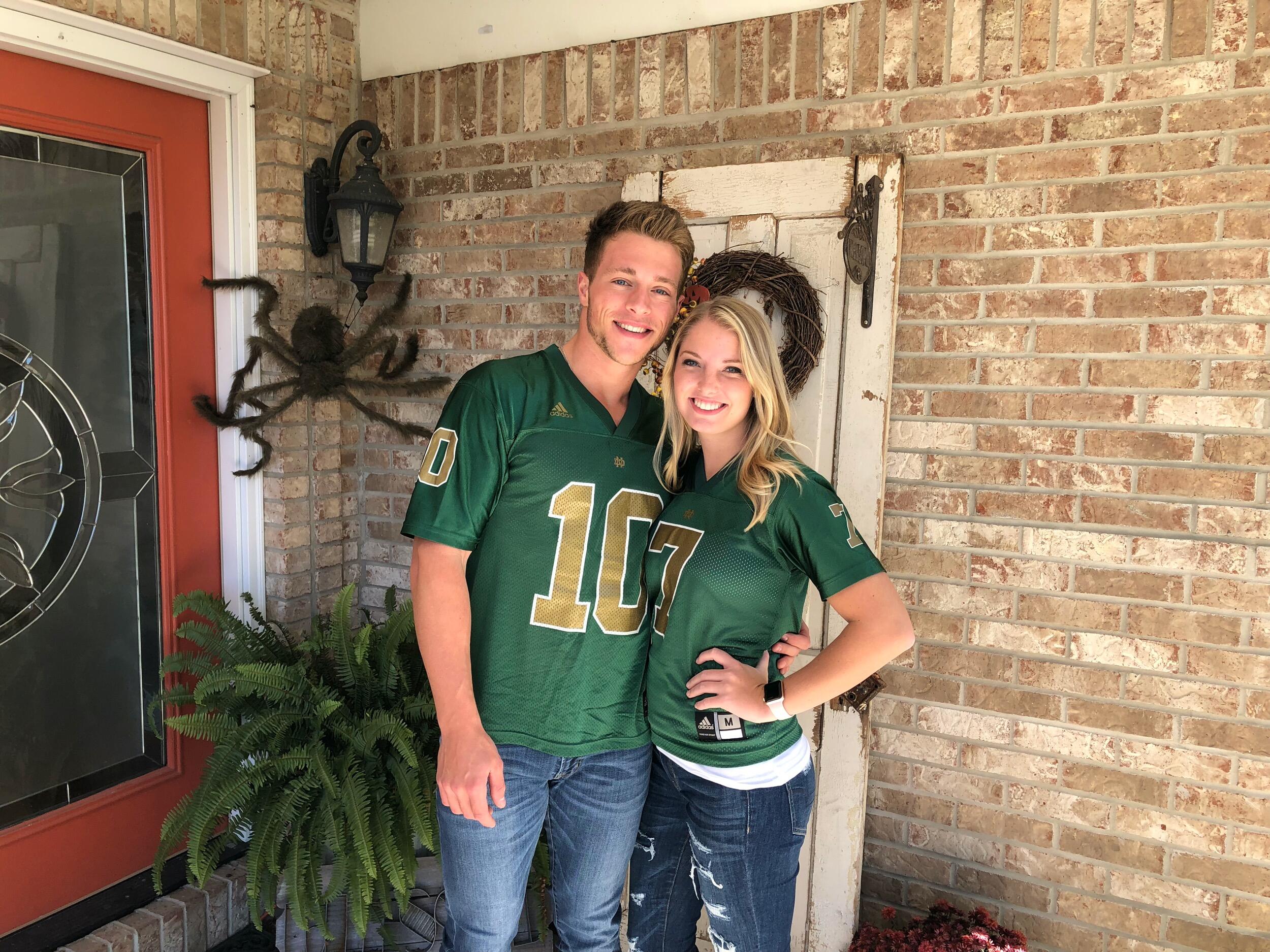 Our first of many Notre Dame Football game together!