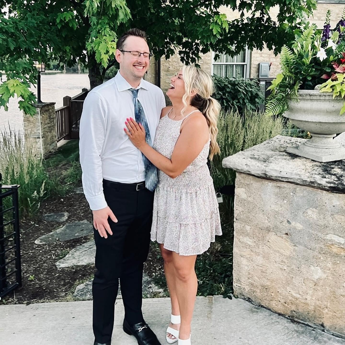 This picture describes our relationship perfectly, always laughing! We celebrated another beautiful day for our good friends wedding. This was also the day Kevin told me he loved me for the first time. 