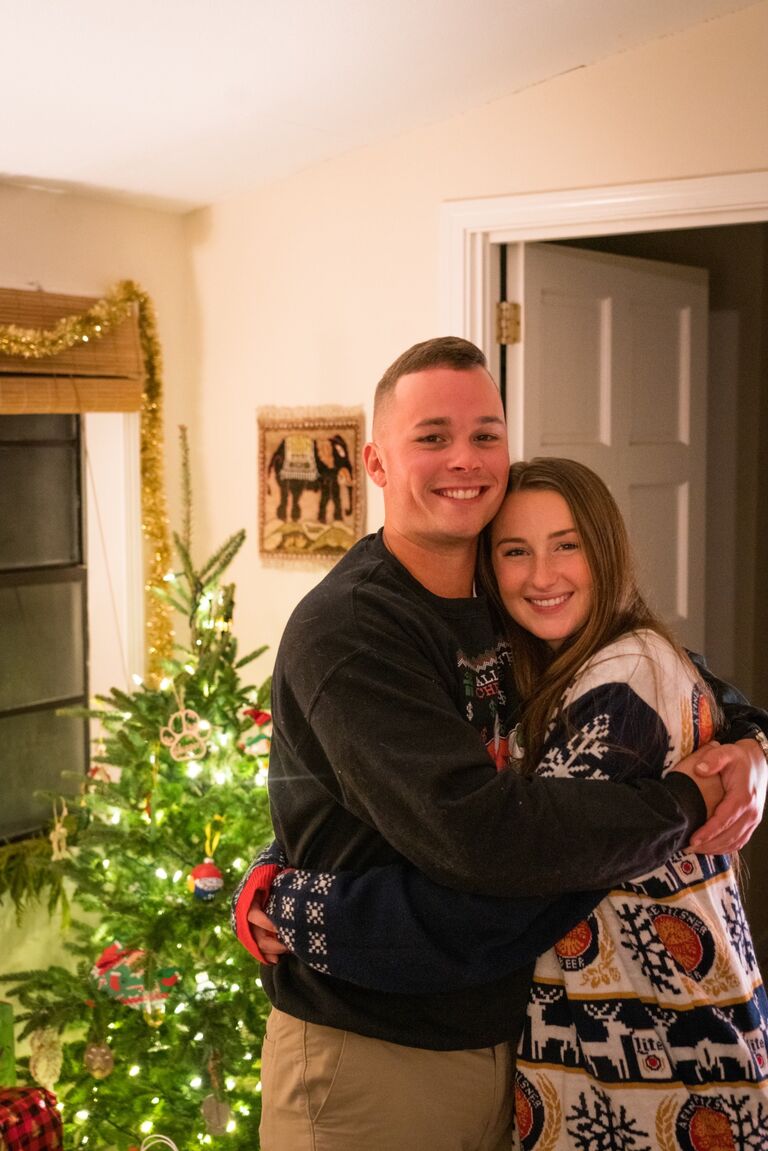 Christmas celebration with friends in Pensacola before heading to Houston for the holiday.