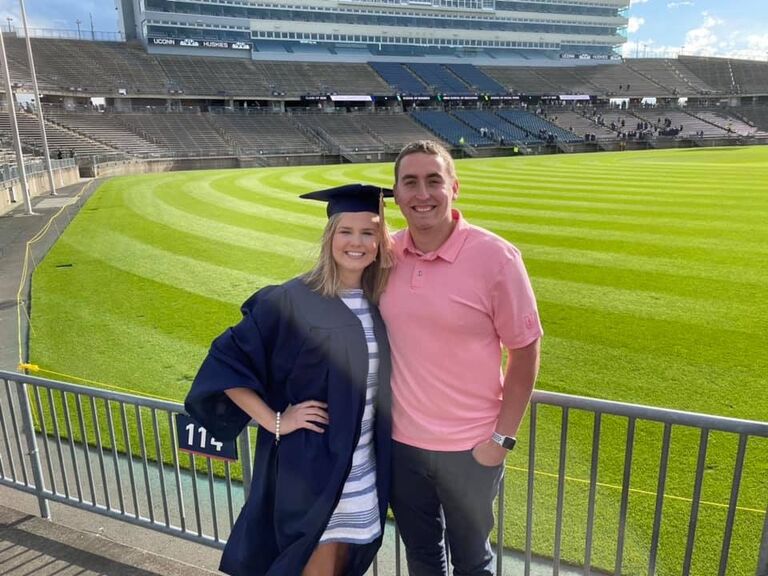 Michaela's UConn graduation ceremony