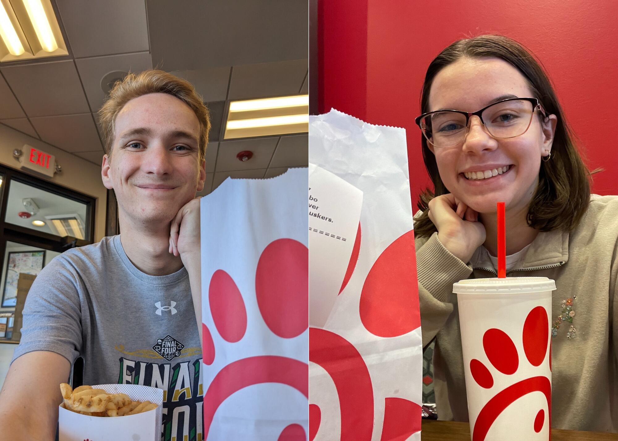 Long distance meant getting creative about spending time together! We'd have these "lunch dates" where we'd get the same food at the same time but be in different places.