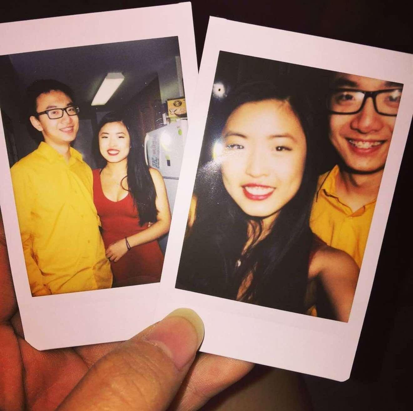 Polaroid pictures from Joanna's dorm when we first started dating. We quickly started living in each others dorms.